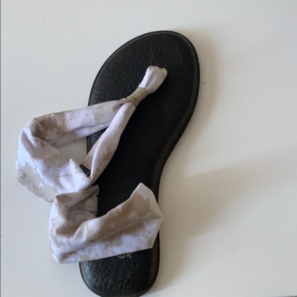 Sanuk yoga sling tie-dye sandals